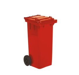 Poubelle roulante 2 roues 120 L 480 ROUGE 940 550 10.5