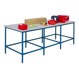 Table de travail 3000 mm 8 pieds 850 3000 800 100 66.16 BLEU RAL 5019