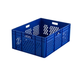 Bac gerbable ajouré - 800 x 600 x 320 mm BLEU 800 600 320 127 4.3