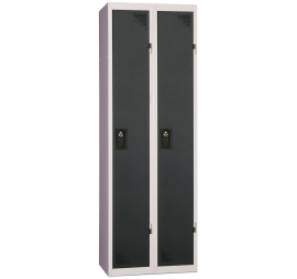 Vestiaire Industrie Propre monobloc - 2 colonnes 600 50 ANTHRACITE