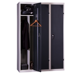 Vestiaire Industrie Salissante monobloc - 3 colonnes 1200 ANTHRACITE 94