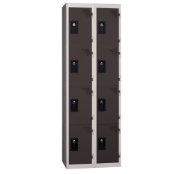 Vestiaire multicases 2 colonnes 4 cases à monter 400 59 ANTHRACITE 2 COLONNES - 4 CASES/COLONNE KIT